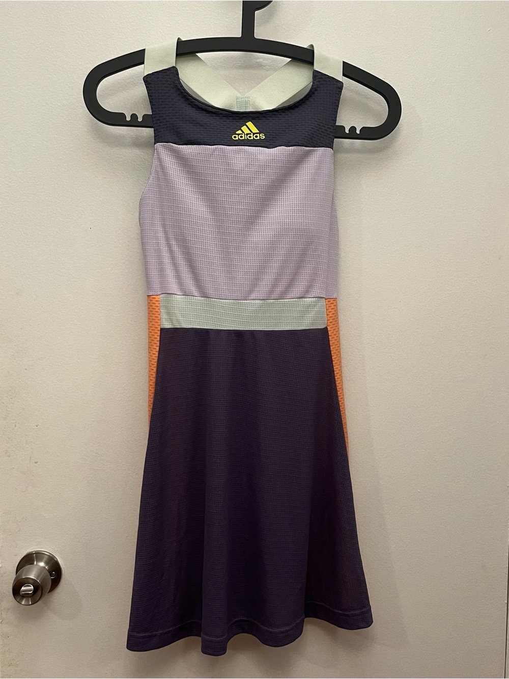 adidas womensColorblock Athletic Dress - Purple & Lavender